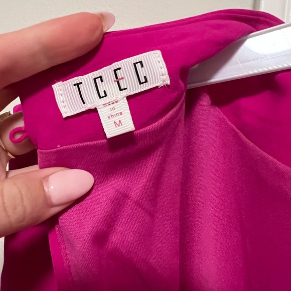 Fuchsia Pink Mini Cocktail Dress Size Medium - Picture 2 of 2